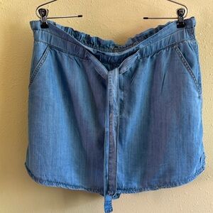 Women’s denim skirt with shorts